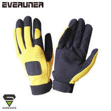 Hand Tool Gloves Synthetic Leather Palm Gloves